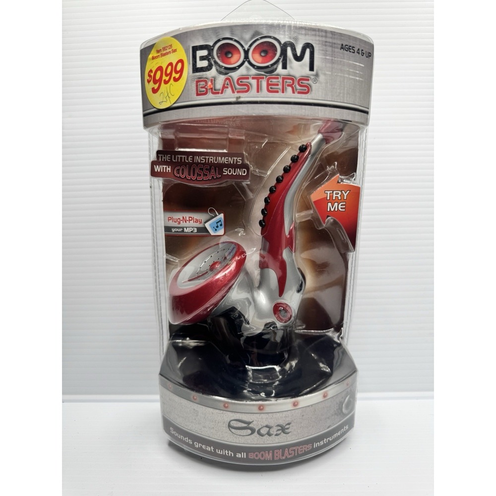 Boom Blasters Plug-N-Play MP3 Speakers Sax Electronic Toy Colossal New 2006 New
